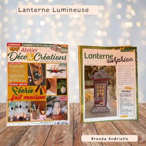 Magazine Atelier Déco & Créations et la page Lanterne surprise