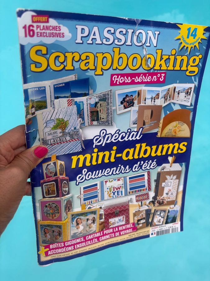 Couverture Passion Scrapbooking hors-série n°3, spécial mini-albums souvenirs d'été